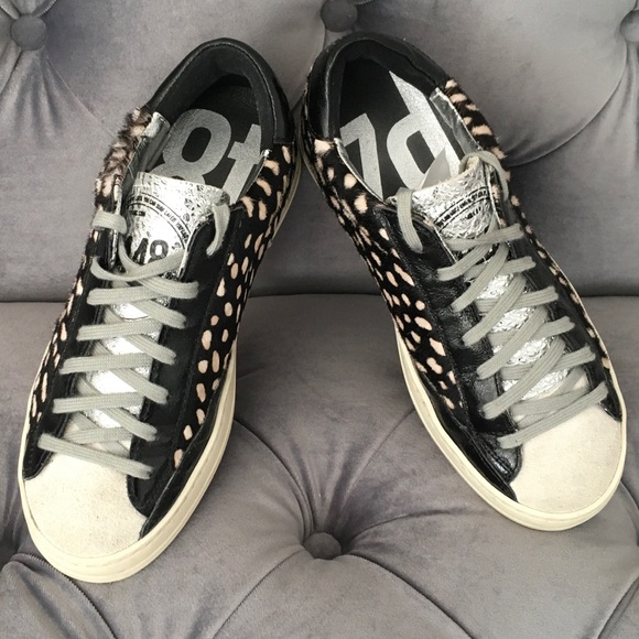 P448 John Cowiena black spots calf hair sneakers EXCELLENT!!!!!! - Picture 3 of 9